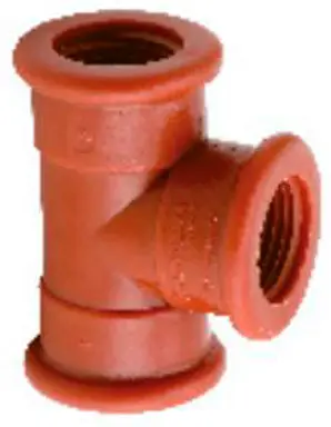 Tee reducida PP 1 x 1/2 plg